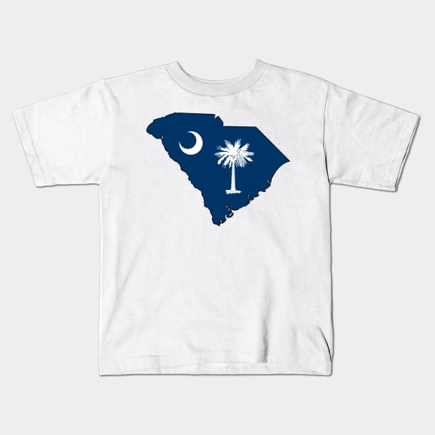 South Carolina Kids T-Shirt by somekindofguru